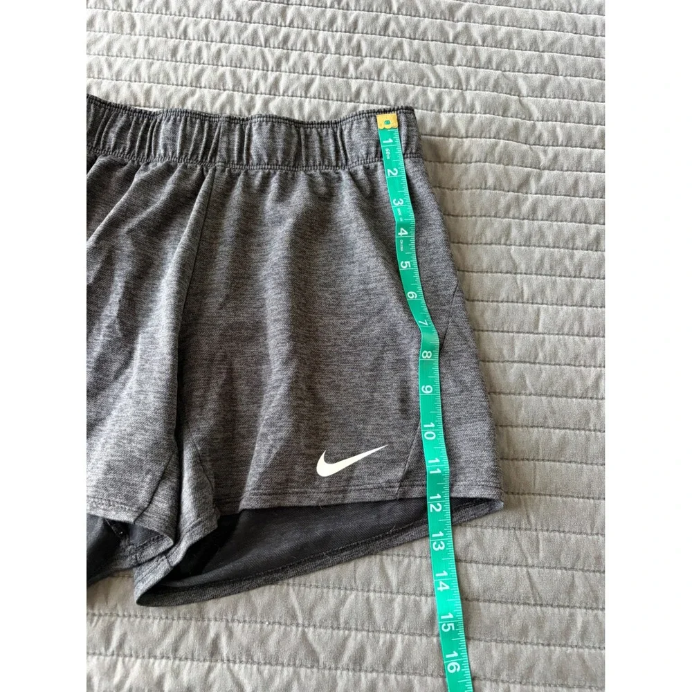Nike Dri-FIT Womens Training Shorts Charcoal Gray Heathered XS Running Gym